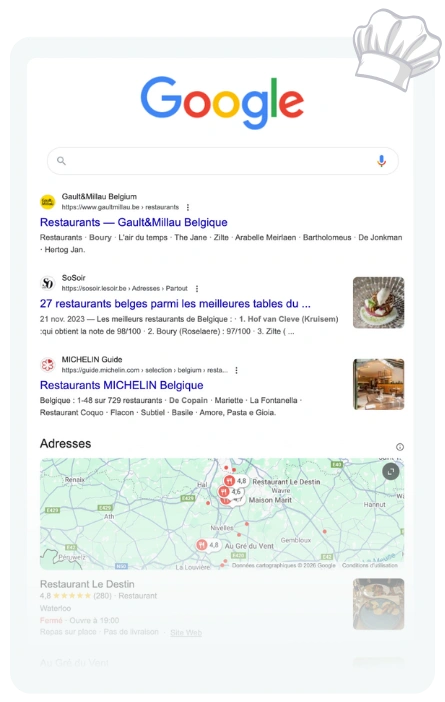 Référencement dans le restaurant - Media Fast